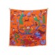 NEUF FOULARD HERMES UN WEEK END DANS L'ESPACE CARRE 70 SAW SOIE BOITE SCARF 280€