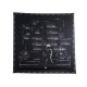 NEUF FOULARD CHANEL GABRIELLE COCO CARRE 90 EN SOIE NOIR CC NEW SCARF 380€