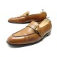 CHAUSSURES JOHN LOBB MOCASSINS A BOUCLE SHAW 9.5E 43.5 CUIR MARRON SHOES 1180€