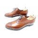 CHAUSSURES EDWARD GREEN RICHELIEU 10.5 11E 44.5 LARGE EN CUIR MARRON SHOES 950€