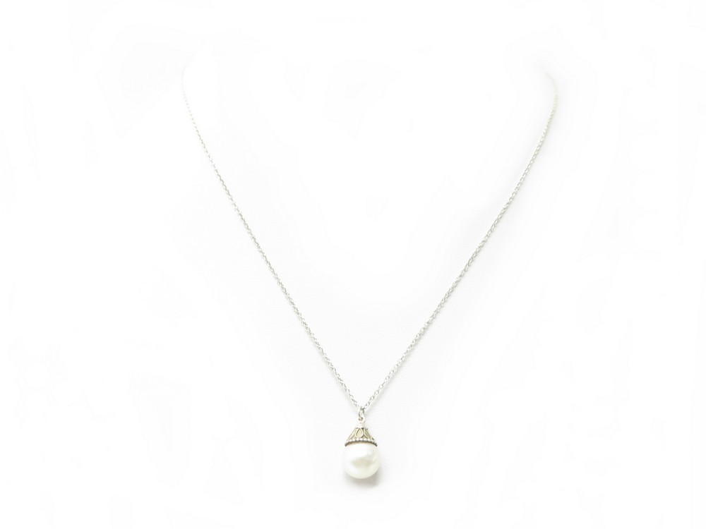 Collier Tiffany Co Ziegfeld 47 Cm En Argent Et - Tiffany Ziegfeld Pearl Pendant Collier Tiffany Co Ziegfeld 47 Cm En Argent Et - Tiffany Ziegfeld Pearl Pendant