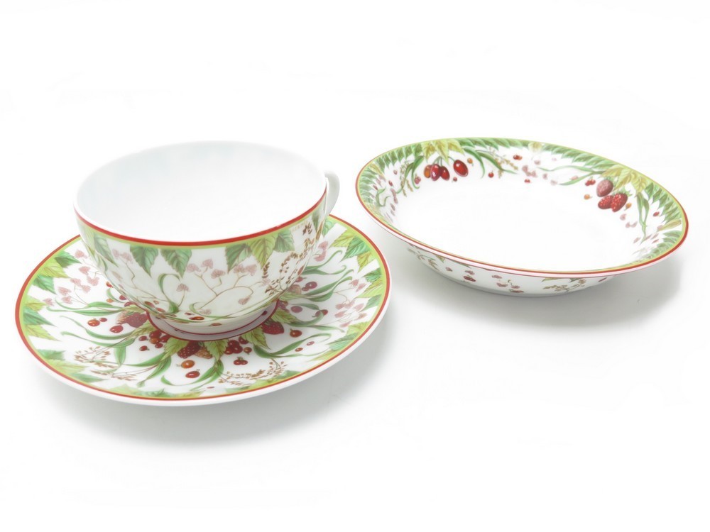 lot hermes le jardin de pythagore tasse soucoupe