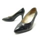 CHAUSSURES CHANEL ESCARPINS 38 EN CUIR NOIR + BOITE LEATHER PUMP SHOES 920€