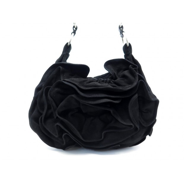 SAC A MAIN SAINT LAURENT NADJA VEAU VELOURS NOIR 