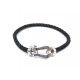 NEUF BRACELET FRED FORCE 10 GRAND MODELE T17 OR BLANC & ACIER NOIR + BOITE 2580€