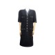 NEUF ROBE CHANEL BOUTONS CAMELIA TAILLE 40 M EN LAINE NOIR NEW WOOL DRESS 3500€