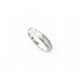 BAGUE ALLIANCE T57 OR BLANC 18K 3.5GR SERTIE DE 15 DIAMANTS 0.9 CT DIAMONDS RING 