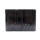 VINTAGE PORTE CHEQUIER HERMES EN CUIR DE CROCODILE NOIR BLACK CHECKBOOK HOLDER