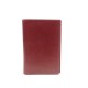 VINTAGE PORTE CARTES HERMES CUIR GRAINE BORDEAUX 