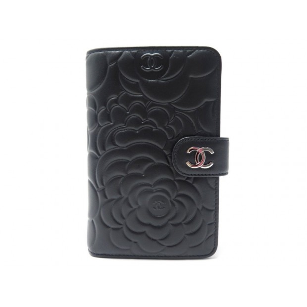 NEUF PORTEFEUILLE CHANEL CAMELIA CUIR 