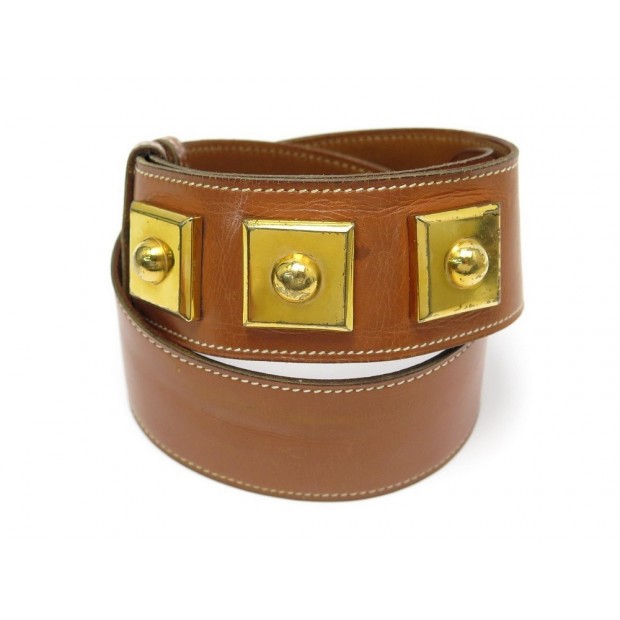 CEINTURE HERMES CUIR MARRON T70 