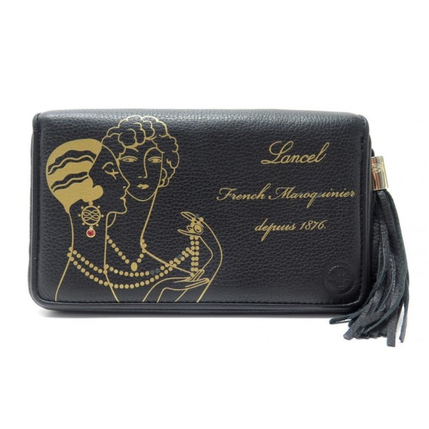 PORTEFEUILLE LANCEL LE FABULEUX PREMIER FLIRT FRENCH LEGERETE A04494 CUIR 345€