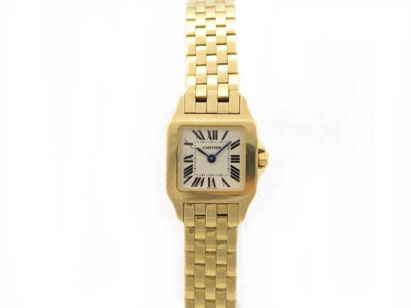montre cartier santos demoiselle 2699 or 18k 91.6 gr