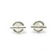 BOUCLES D OREILLE HERMES CHAINE D ANCRE ARGENT MASSIF 