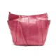 SAC A MAIN JIMMY CHOO ANNA BANDOULIERE CUIR DE PYTHON ROSE LEATHER HANDBAG 1500€