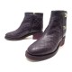 CHAUSSURES CHANEL BOTTINES CUIR MATELASSE 40 
