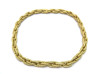 collier hermes maille cordage 43 cm en or