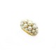 VINTAGE BAGUE CARTIER ANDROMAQUE T52 OR JAUNE 15GR PERLES DIAMANTS DIAMONDS RING