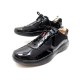 NEUF CHAUSSURES PRADA BASKETS 9 IT 44 FR CUIR NOIR 