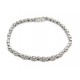 BRACELET TENNIS 19 CM EN OR BLANC 18K 15.4GR 22 DIAMANTS 2.2 CT DIAMONDS GOLD