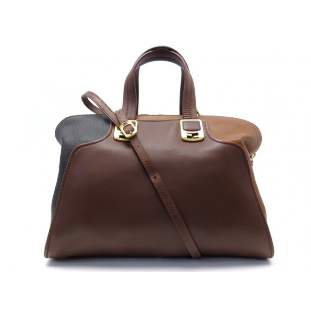 SAC FENDI CUIR MARRON 