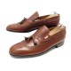 VINTAGE CHAUSSURES JM WESTON 181 8C 42 MOCASSINS PAMPILLE BOUT FLEURI CUIR 910€