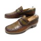 CHAUSSURES BERLUTI MOCASSIN SCRITTO CUIR MARRON 7.5 