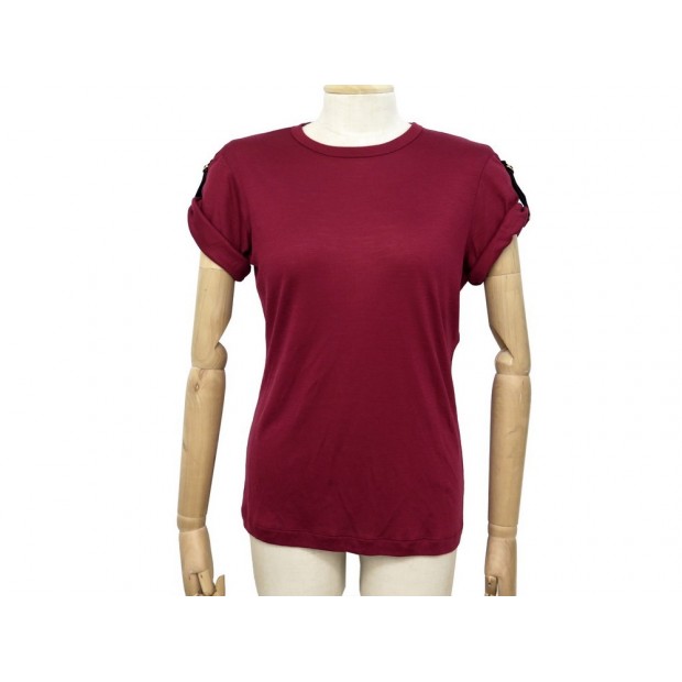 NEUF HAUT LOUIS VUITTON T-SHIRT M 38 EN LAINE BORDEAUX NEW TOP WOOL 380€