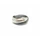 BAGUE CARTIER ALLIANCE TRINITY CERAMIQUE 56 OR BLANC B4095600 GOLD RING 1220€