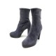 NEUF CHAUSSURES SERGIO ROSSI 72040 37.5 BOTTINES A TALONS DAIM ANTHRACITE 685€