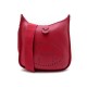 SAC A MAIN HERMES EVELYNE III PM BANDOULIERE CUIR TAURILLON CLEMENCE ROUGE 2420€