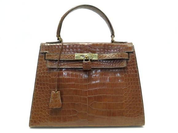 sac a main hermes kelly sellier 28 en cuir de