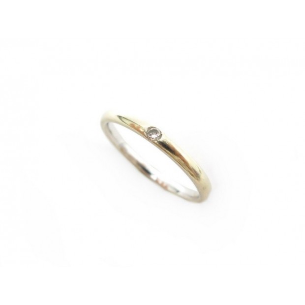 BAGUE POMELLATO LUCCIOLE 56 EN OR BLANC 18K ET DIAMANT GOLD DIAMOND RING 600€