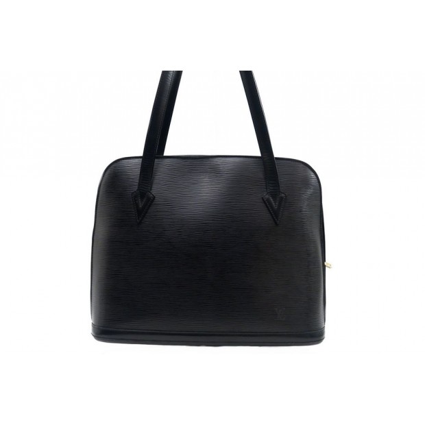 SAC A MAIN LOUIS VUITTON LUSSAC 38 CABAS TOTE CUIR EPI NOIR 