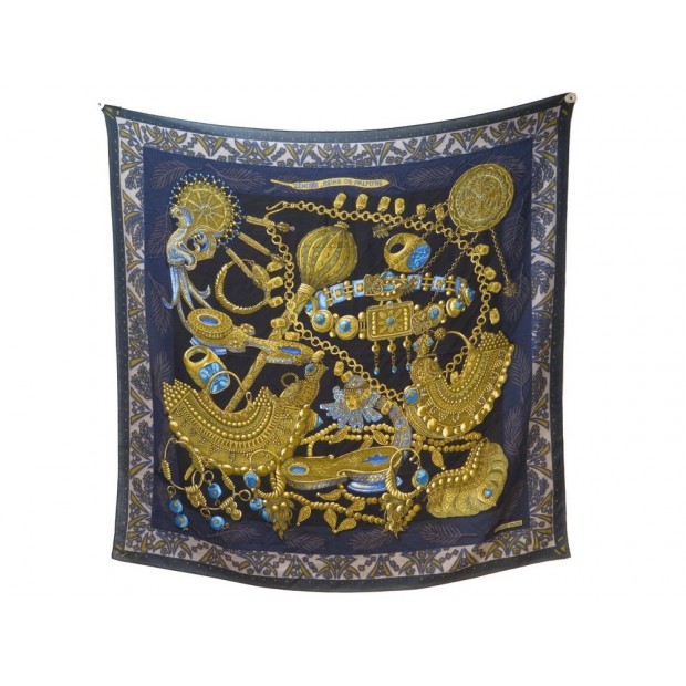 NEUF CHALE HERMES ZENOBIE REINE DE PALMYRE FAIVRE CACHEMIRE ET SOIE SHAWL 950€