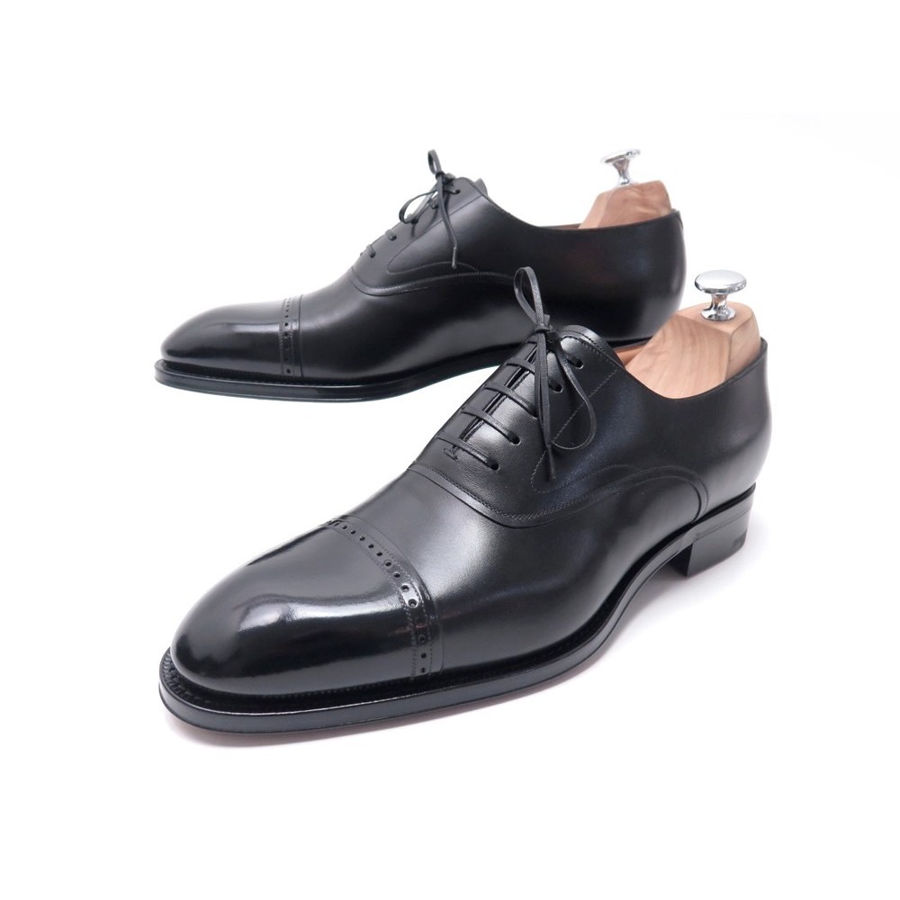 Louis Vuitton LV Baroque Derby Shoes Black Men US 11 UK 10 Euro 44 NEW