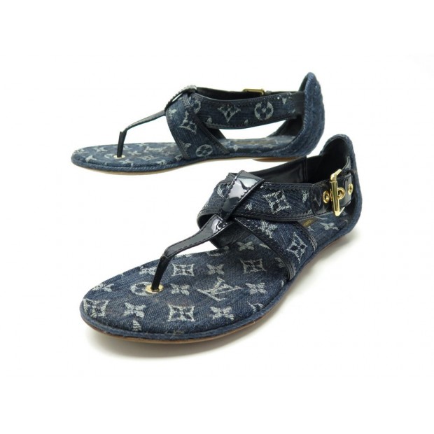 CHAUSSURES LOUIS VUITTON SANDALES MONOGRAM DENIM 