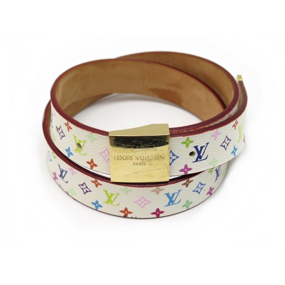 Louis Vuitton - Authenticated Belt - Leather Multicolour for Women, Very Good Condition