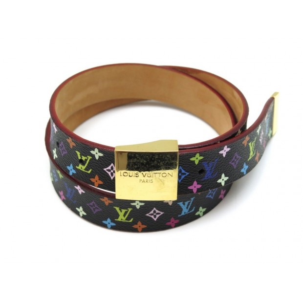 CEINTURE LOUIS VUITTON TOILE MURAKAMI MULTICOLORE