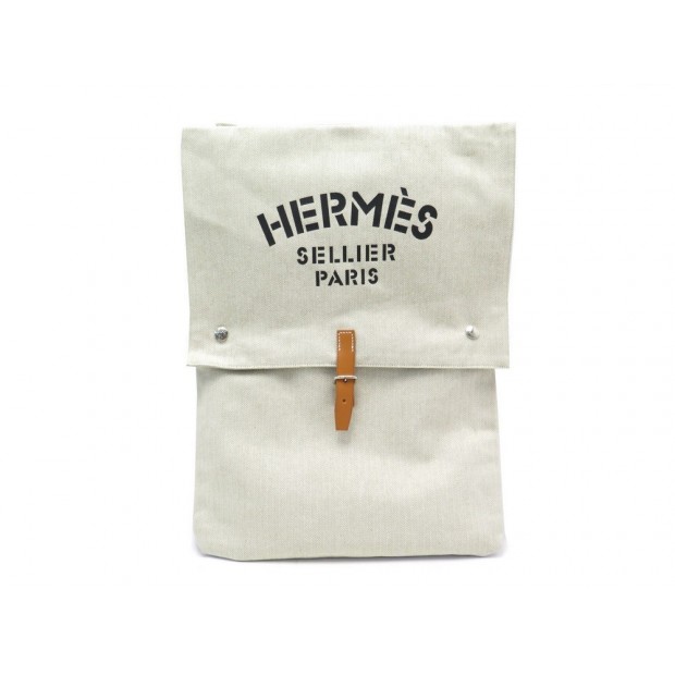 NEUF SAC HERMES BAGGY EN TOILE CHEVRON