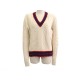 PULL GUCCI TORSADE COL V RUBAN WEB 407657 T44 S EN LAINE CABLE KNIT WEB SWEATER 550€