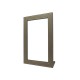 NEUF MIROIR HERMES GAINE DE CUIR GRAINE MARRON 52 CM NEW BROWN LEATHER MIRROR