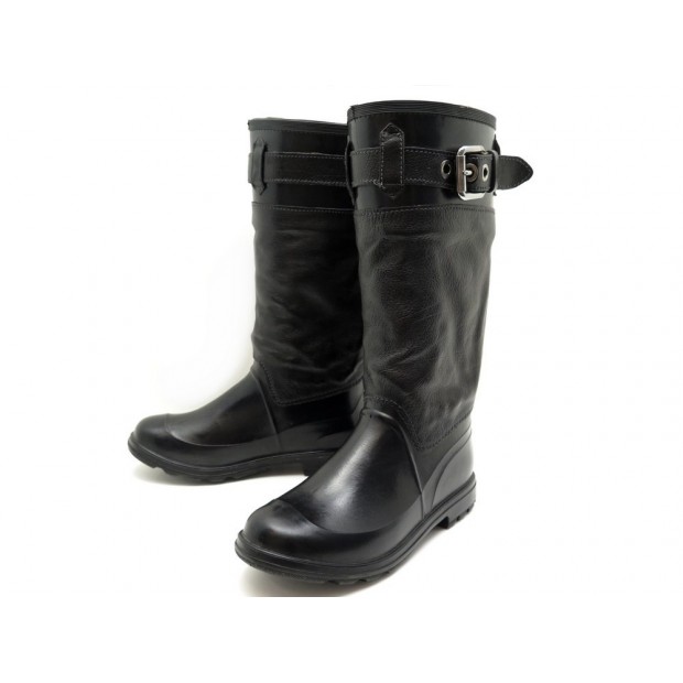 CHAUSSURES DOLCE & GABBANA 42 IT 43 FR BOTTES FOURREES MOTARD RIDING BOOTS 995€