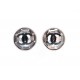 NEUF BOUCLES D'OREILLES CHANEL LOGO CC STRASS METAL ARGENTE NEW EARRINGS 460€