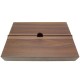 NEUF BOITE A COURRIER DROITE LIGNE EN BOIS PALISSANDRE ATTACHE CUIR BOX HAVANE