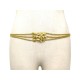 VINTAGE CEINTURE CHANEL FERMOIR CROIX ET CHAINE T85 EN METAL DORE BELT 1990€