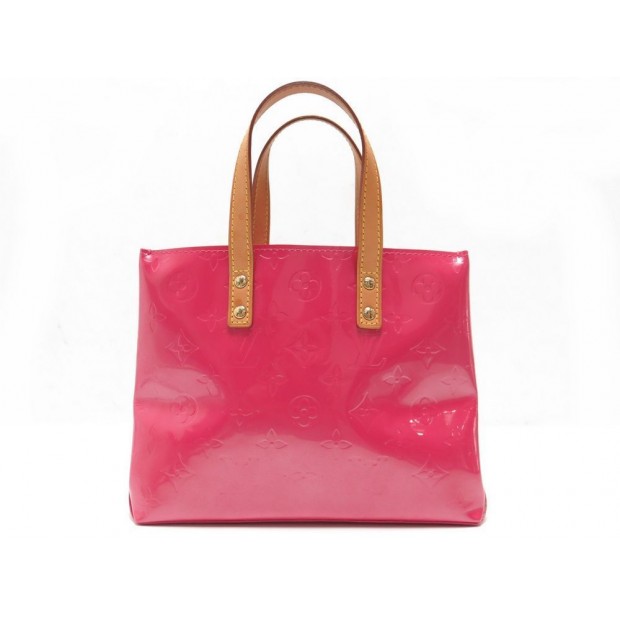 SAC A MAIN LOUIS VUITTON READE PM CUIR MONOGRAM VERNIS FRAMBOISE HAND BAG 699€