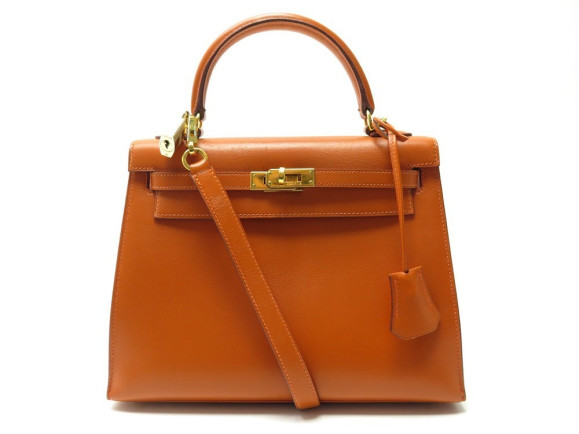 sac a main hermes kelly 25 sellier bandouliere en cuir