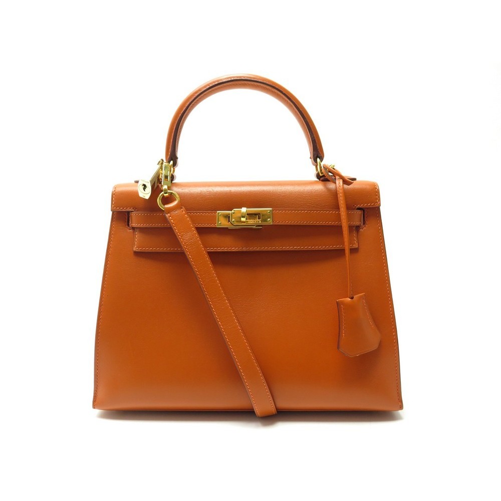 sac a main hermes kelly 25 sellier bandouliere en cuir