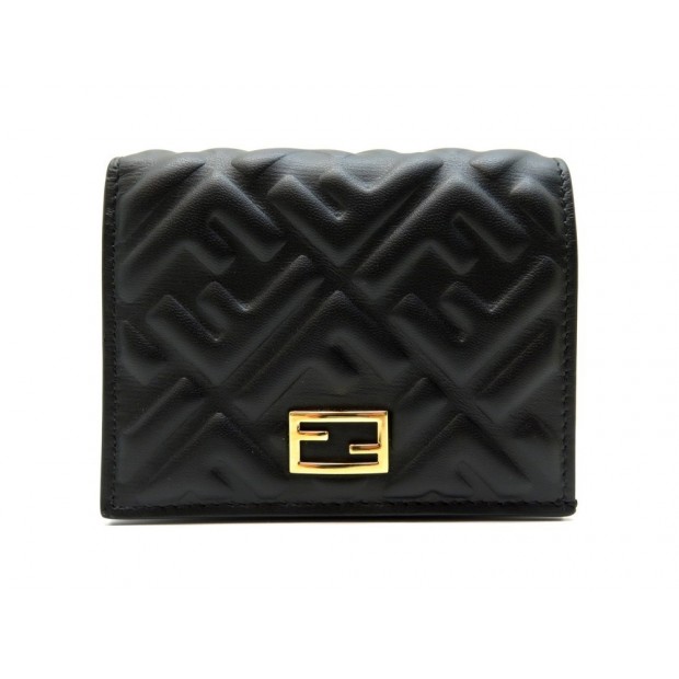 NEUF PORTEFEUILLE FENDI BAGUETTE PETIT 8M0420-AAJ CUIR MONOGRAMME WALLET 530€